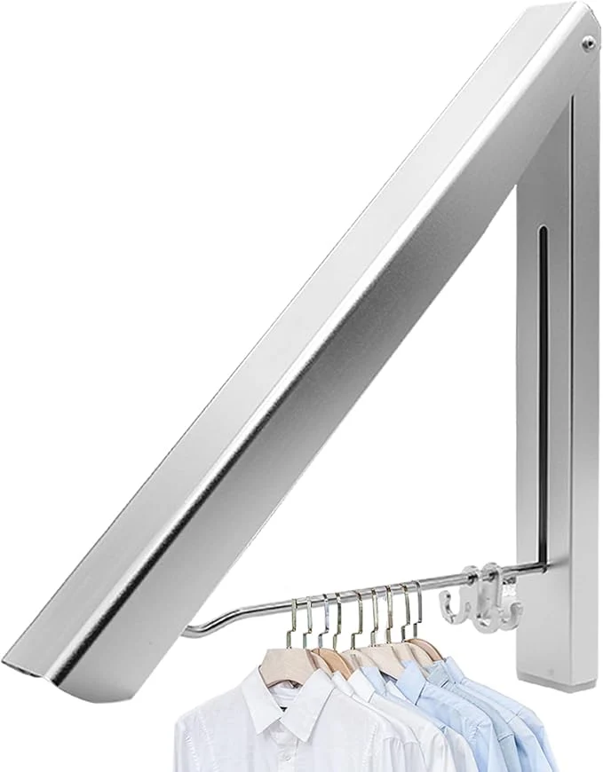 Superior IN VACUUM Drying Racks for Laundry Foldable Retractable Clothes Folding Indoor Aluminium Home Storage Organizer Wall Hanger for Clothes 1 Racks Silver About ThisOverview Consistent