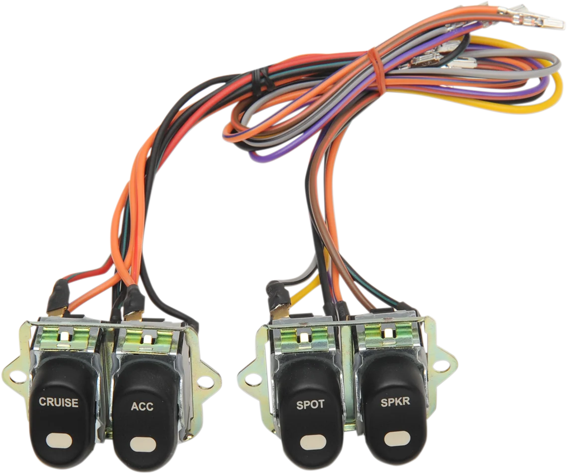 Solid DRAG SPECIALTIES Rocker Switch Assembly - '96-'13 FLT H18-0552 Efficient