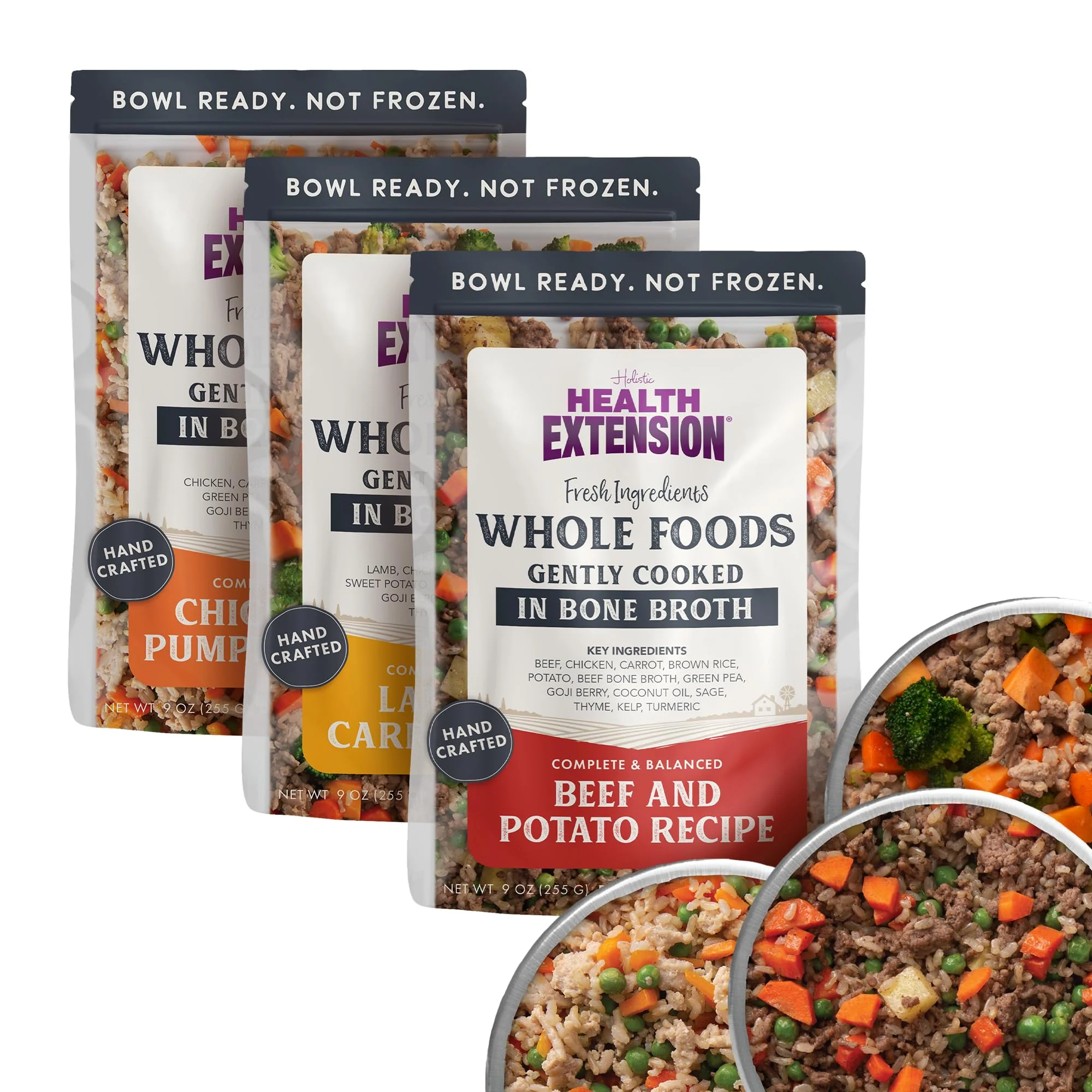 Innovative Health Extension Gently Cooked Dog Food Variety Pack – Chicken Pumpkin Beef Potato Lamb Carrot 9 oz Each Effective