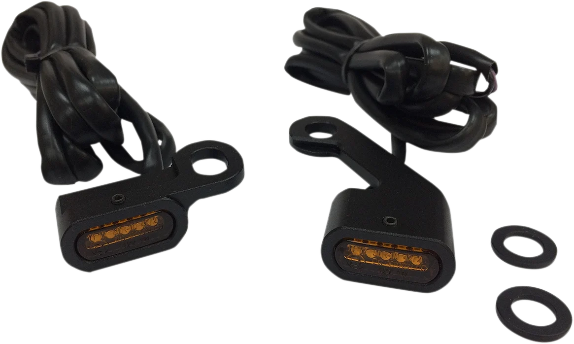 Convenient DRAG SPECIALTIES LED Handlebar Marker Lights - Black Amber L22-0232MBAENU Reusable