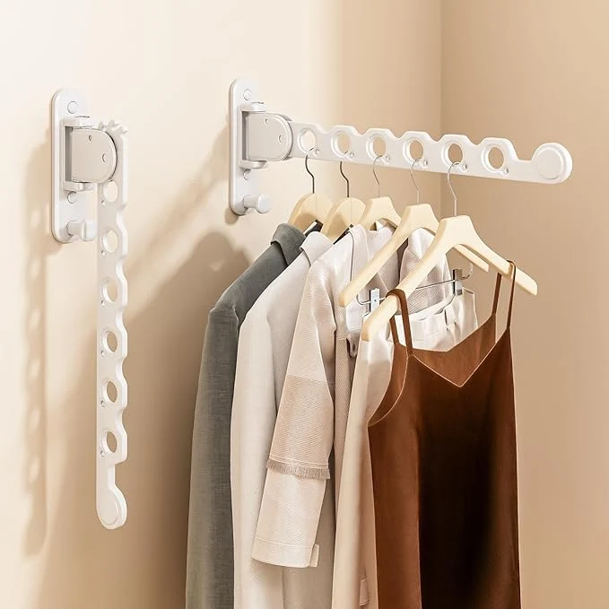 Superior Wall Mounted Clothes Drying Rack Laundry Clothes Hanger Rack Wall Mounted Foldable Wall Clothes Rack for Laundry Room Space Saving Closet Storage Organizer Clothes Hanger Indoor 2pcs White About ThisOverview High-Performance