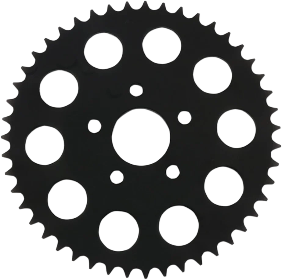 Easy-to-Use DRAG SPECIALTIES Rear Sprocket - Black - Flat - 49 Tooth 71891EB Proven
