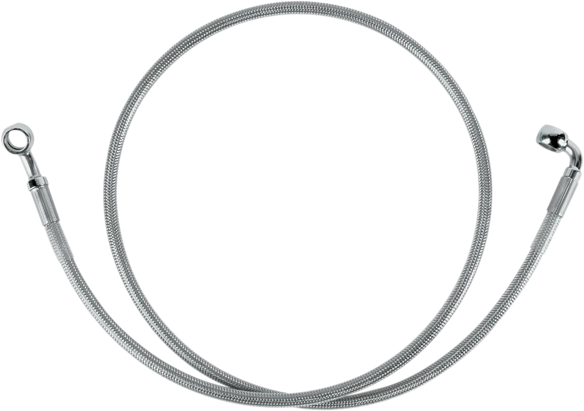 Safe DRAG SPECIALTIES Brake Line - Front - Stainless Steel 640113 Fine