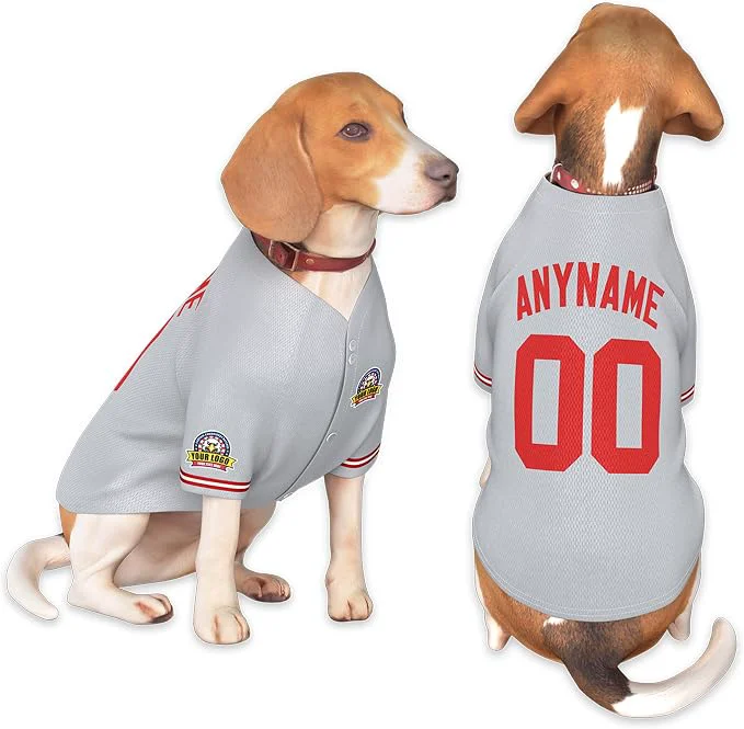 Fine Crafted Custom Dog Baseball Jersey Original Design