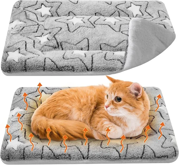 Fashionable VitalCozy 2 Pack Self Warming Cat Mat Self Heating Pad Bed Reversible Machine Natural