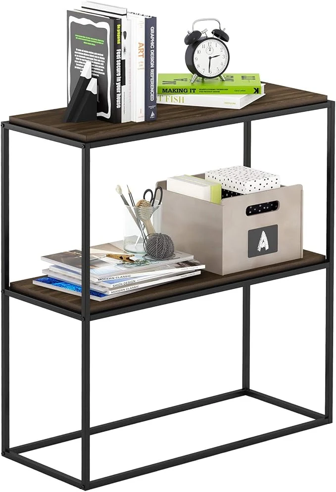 Detailed Furinno Moretti Modern Wide Stackable Metal Shelf Columbia WalnutAbout ThisOverview Certified