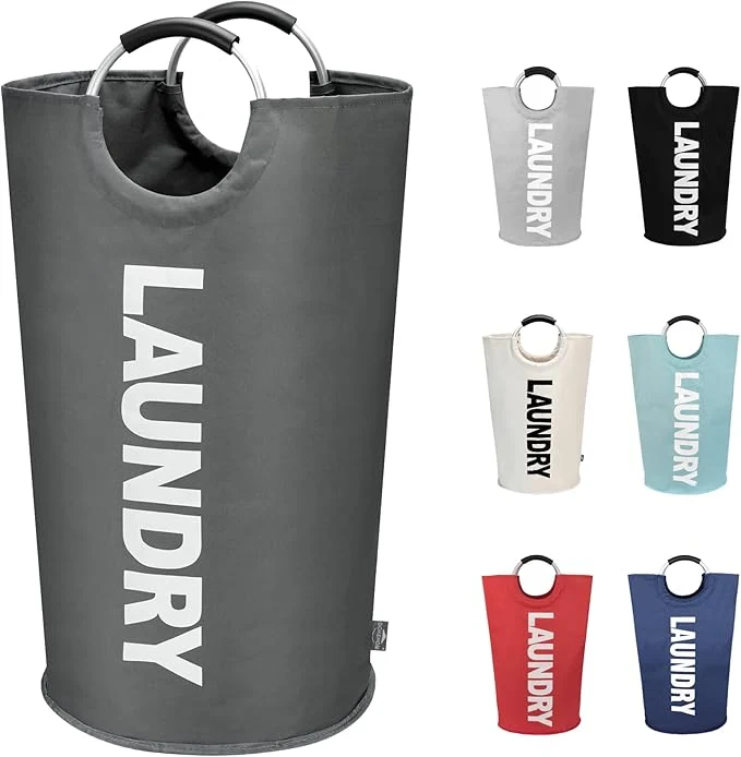 Fine DOKEHOM 90L Large Laundry Basket Collapsible Laundry Bag standing Tall Clothes Hamper Foldable Washing Bin Dark Grey About ThisOverview Clean
