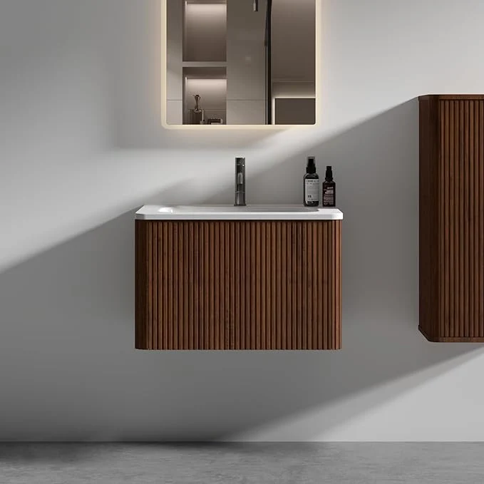 Exclusive Bathroom Vanity with Sink Large Storage Wall Mounted Floating Bathroom Vanity with Overflow for Modern Bathroom One-Piece Sink Basin Minimalist Bathroom Sink CabinetAbout ThisOverview Artisan