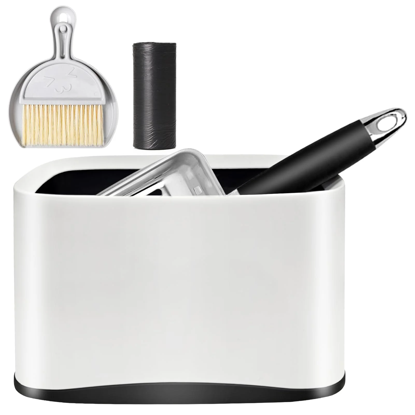 Fine Apidgrowth Cat Litter Scooper with Holder – Stainless Steel Fast Sifting Ergonomic Stand Trendy