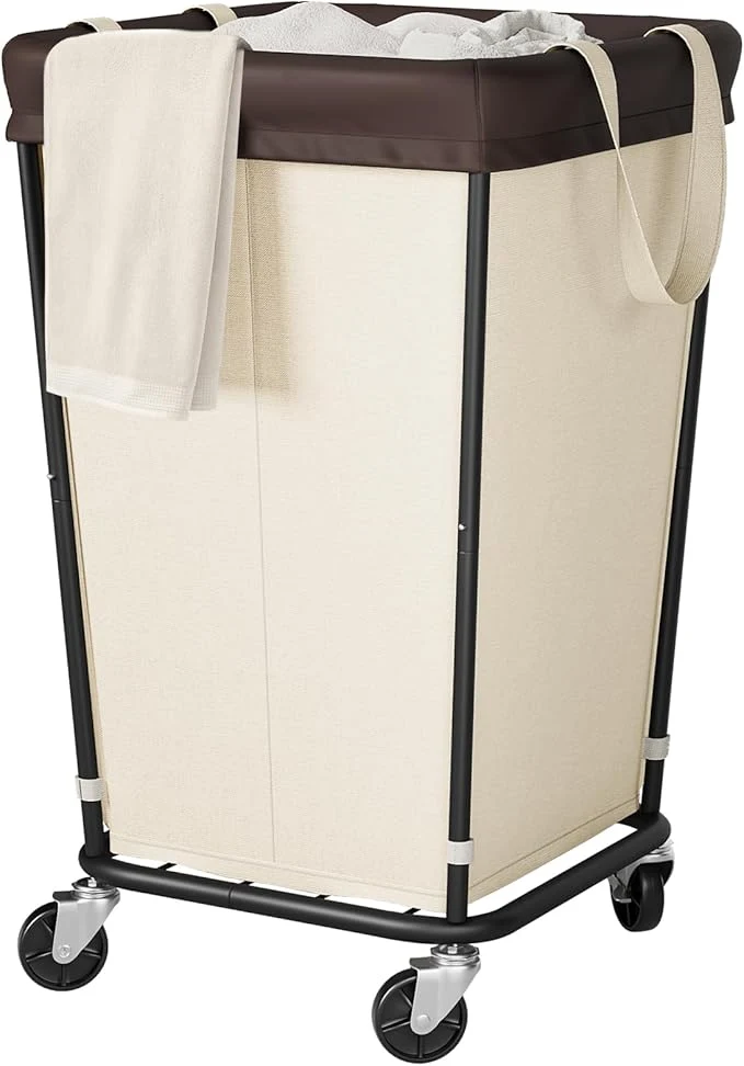 Specialty 160L Laundry Basket with Wheels 2-section Rolling Laundry Basket Large Laundry Hamper with Wheels Rolling Laundry Hamper Clothes Hamper for Home Bathrooms and Dorm Beige About ThisOverview Dependable