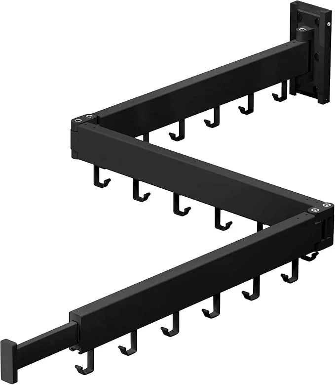 Durable Clothes Drying Rack Wall Mounted Laundry Rack Wall Wount Drying Rack Clothing for Laundry Retractable Dryer Racks Wall Mounted Drying Rack Collapsible Black Sandy Coating 3z-b01About ThisOverview Organic