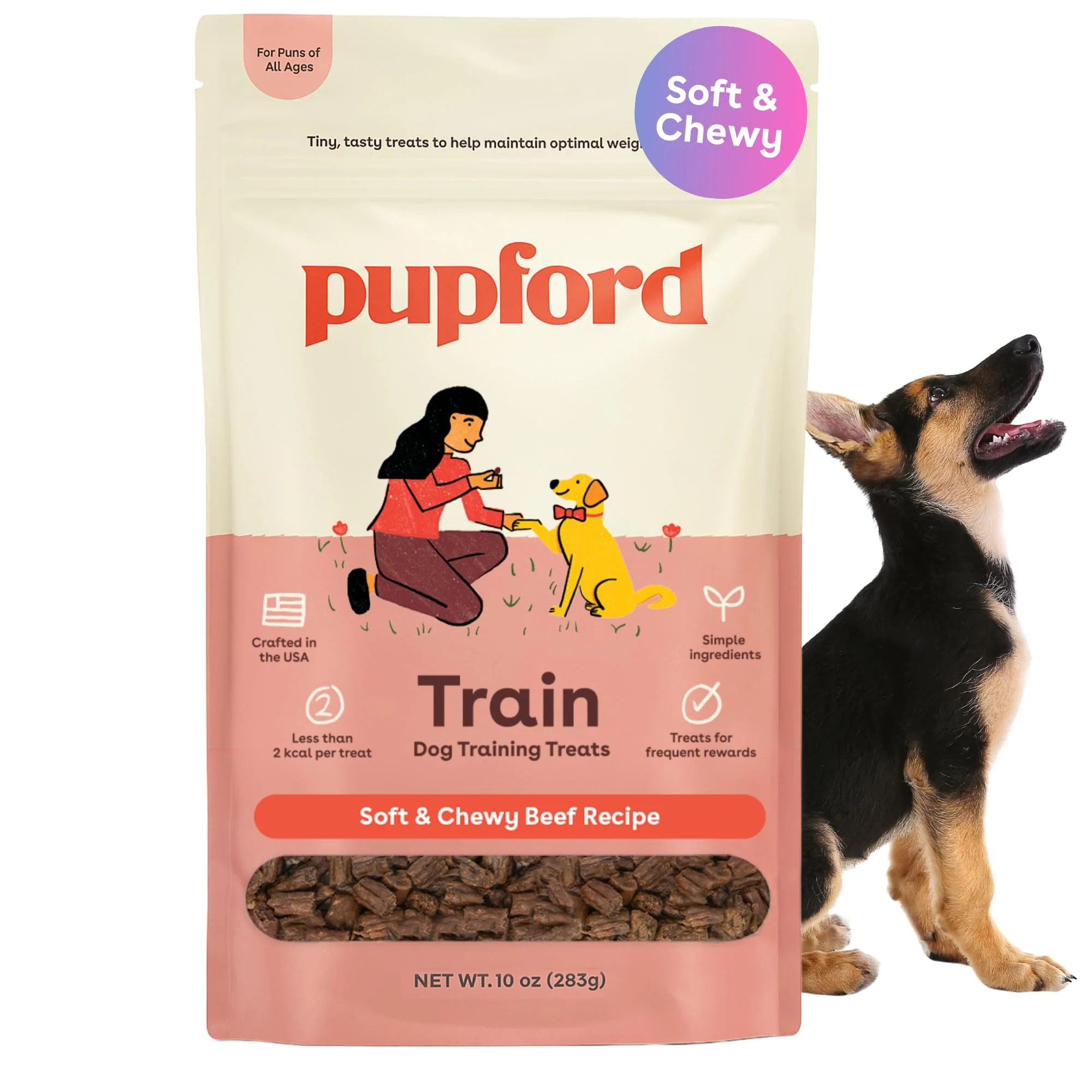 Specialty Pupford Soft Chewy Training Treats for Dogs Puppies – Beef 10 oz Exceptional
