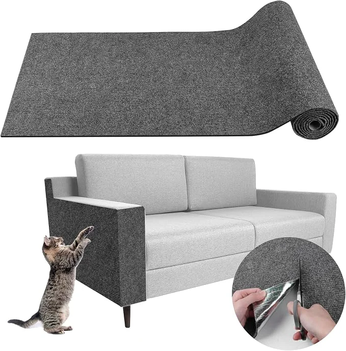 Sophisticated Climbing Cat Scratcher Mat Trimmable Cat Scratching Post Carpet 78.7'' x15.8'' Classic