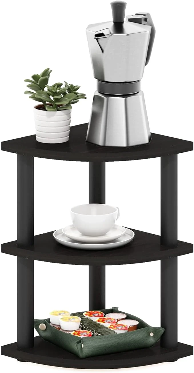 Top-Quality Furinno Turn-N-Tube Kitchen Countertop Organizer 3-Tier Corner Countertop Organizer Shelf Corner Shelf for Kitchen Pantry Organizers and Storage EspressoAbout ThisOverview Long-Lasting
