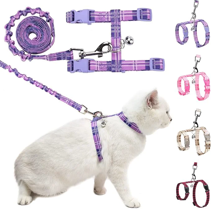 Stylish BEAUTYZOO Cat Harness and Leash Set Escape Proof Convenient