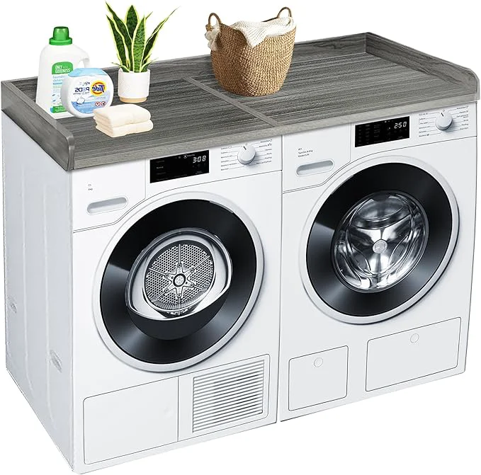 High-End Royxen Washer Dryer Countertop 27.4 x 54 Wood Universal Fit Washer Dryer Topper Laundry Room Organization Laundry Countertop for Laundry Organization EucalyptusAbout ThisOverview Quality