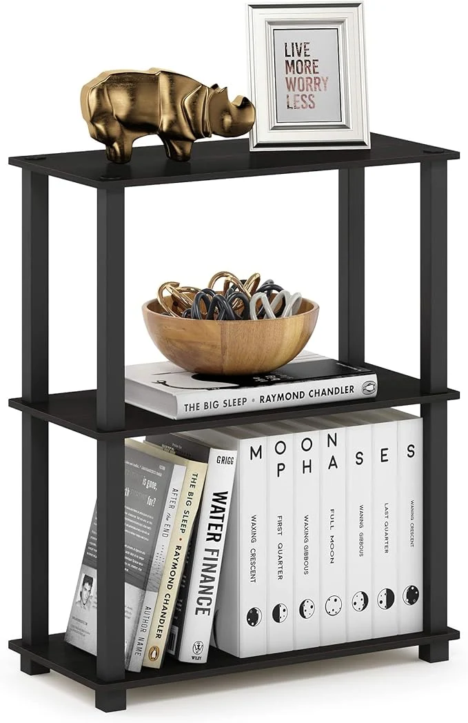Excellent Furinno TURN-S-TUBE Storage Shelves 3-Tier Book Shelf Corner Shelf Toolless Open Shelves for Organization and Storage Living Room Garage Home Office EspressoAbout ThisOverview Reliable