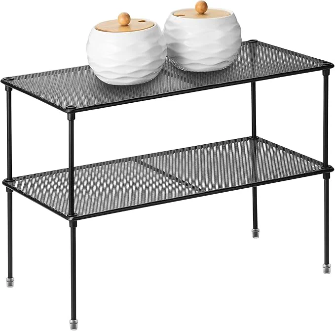 Clean 2-Pack Kitchen Cupboard Shelf Organizer for Cabinet Expandable Stackable Counter Cupboard Organiser Storage Rack for Bathroom Kitchen Laundry RoomAbout ThisOverview Outstanding