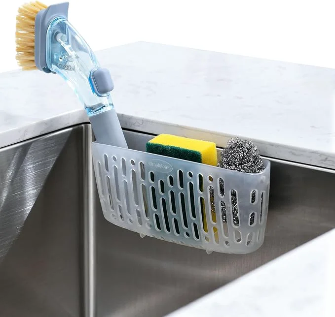 Genuine simpletome Sink Caddy Basket Sinkware Organizer 3X Strong Suction Cups Or Countertop TransparentAbout This Specialty