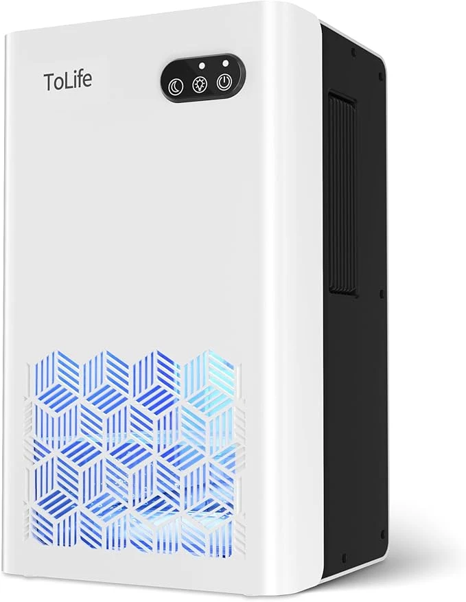 Superior ToLife Dehumidifier for Home 1000 sq.ft Dehumidifiers for Basement Bedroom Bathroom with 95 OZ Water Tank Auto Shut Off 7 Colors LED Light White BlackAbout ThisOverview Green