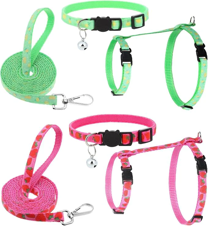 World-Class 2 Pack Cat Harness and Leash Modern