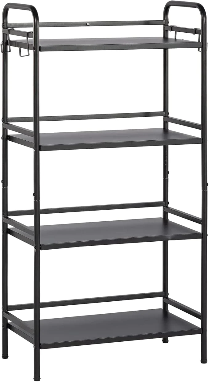 World-Class HDANI Storage Shelves 4-Tier Metal Storage Rack with Shelf Shelf Organizer Garage Standing Shelving Unit for Laundry Bathroom Kitchen Pantry Closet 23.6''W X 13.8''D X 50 H''H BlackAbout ThisOverview Verified