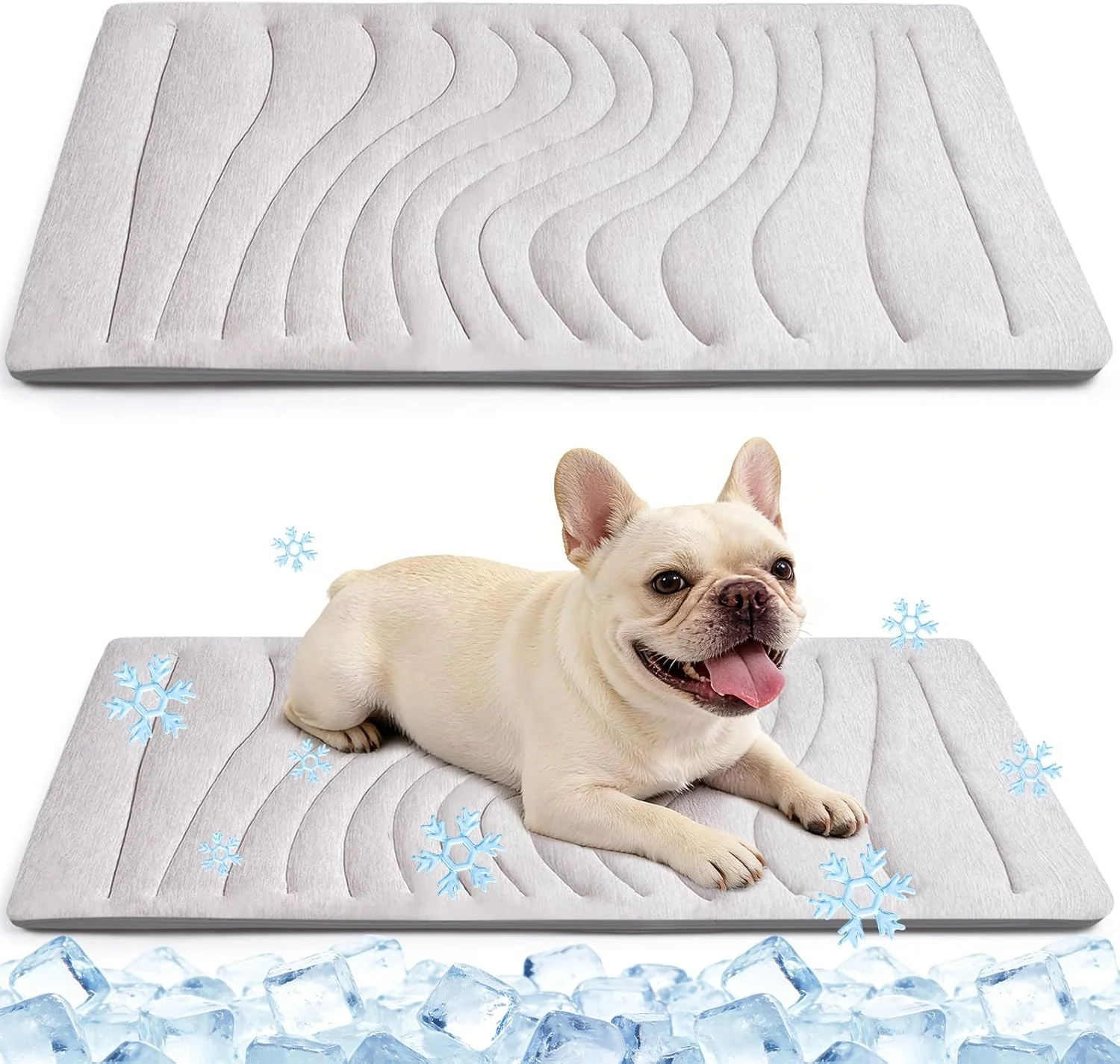 Fine Crafted Dog Cooling Mat 36 x23 Reversible Cooling Pad for Dogs Cats Pressure Activated Pet Cooling Mat Indoor Outdoor Scratch-Resistant Machine Washable Summer Dog Blanket GreyAbout this item Soft