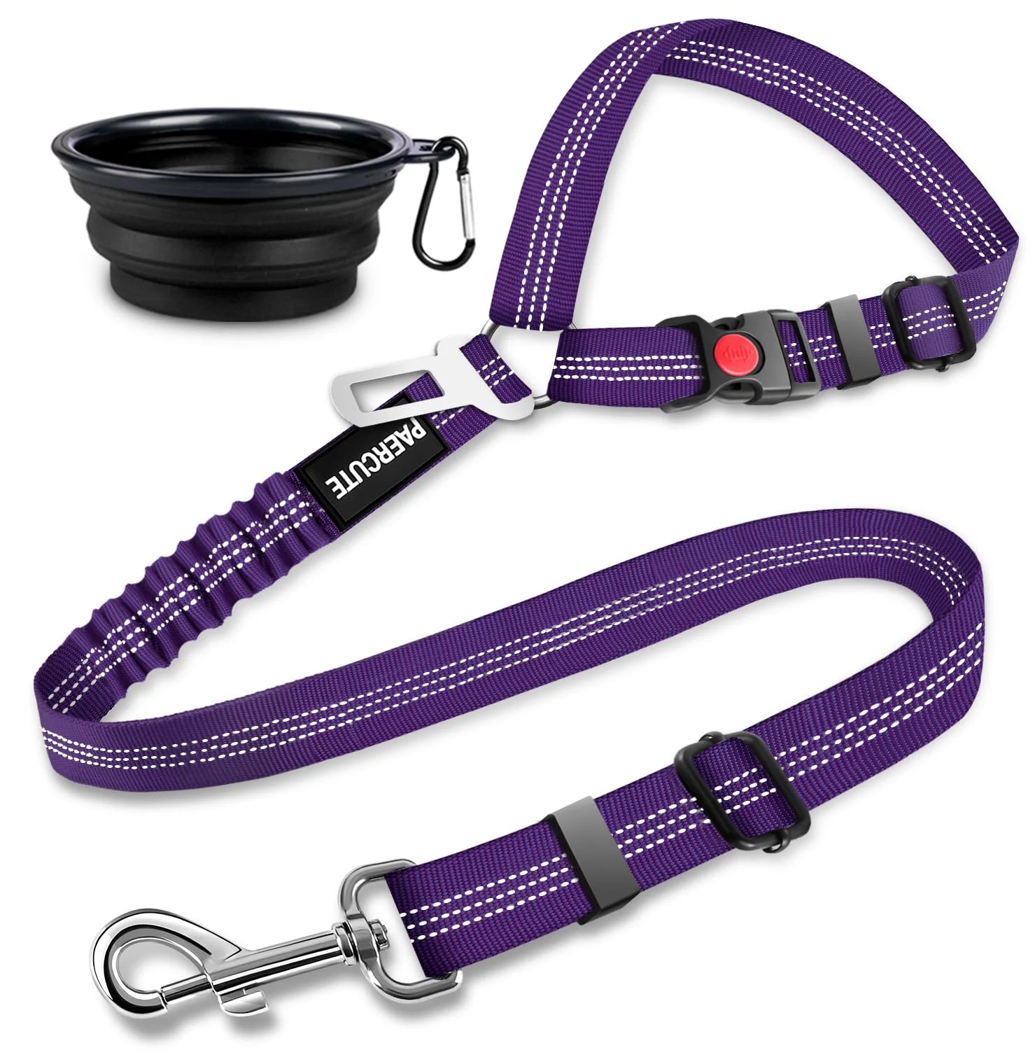 Selected Dog Car Seat Belt – 2-Pack Retractable Adjustable Safety Tether for Small Medium Large Dogs Lightweight