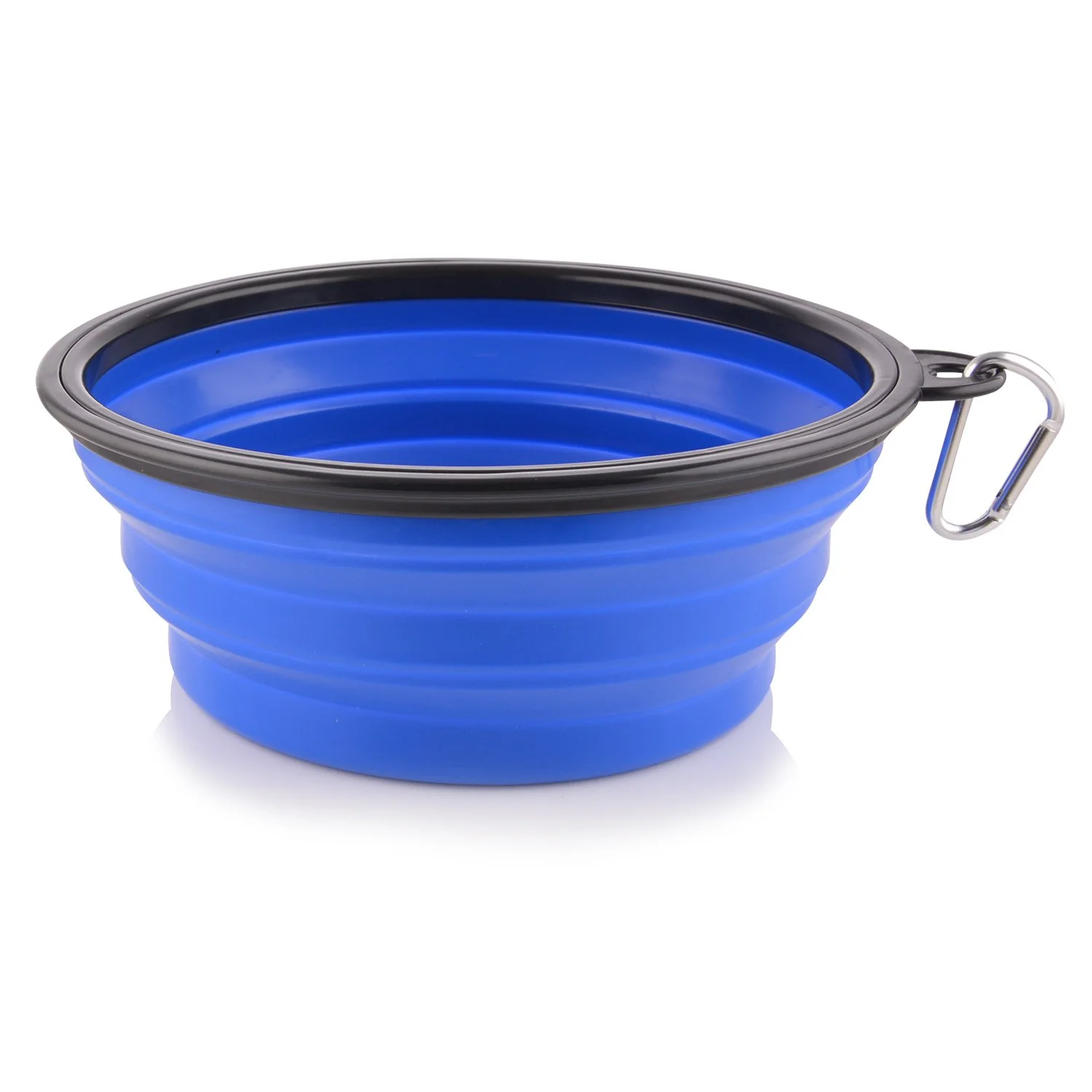 Carefully Designed Extra Large Collapsible Dog Travel Bowl – 102 oz 3L with Carabiner Clip Secure