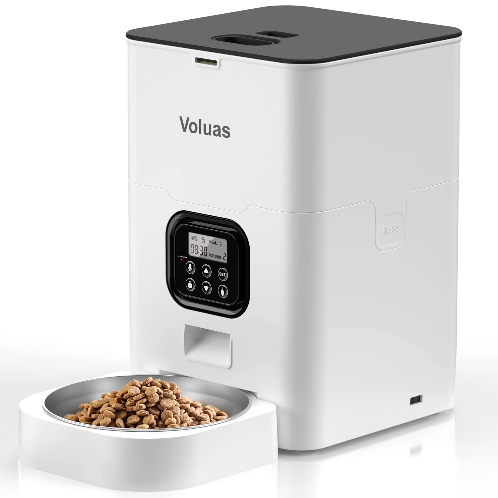 Reliable VOLUAS Automatic Cat Dog Feeder — 4L Timed Food Dispenser Smart