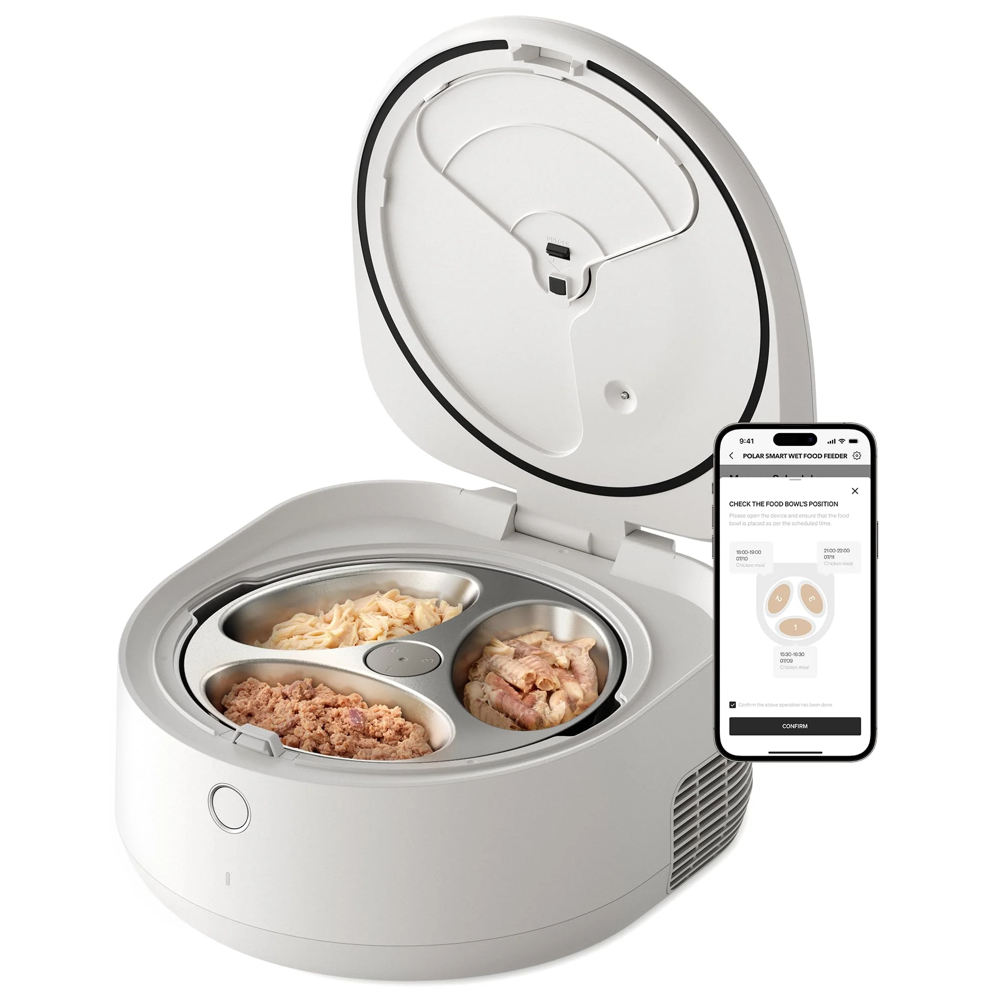 Long-Lasting PETLIBRO Automatic Cat Feeder Wet Food with Stainless Steel BowlPETLIBRO Automatic Cat Feeder Wet Food with Stainless Steel Bowl Fine Crafted