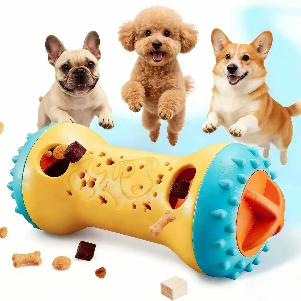 Breathable Interactive Dog Puzzle Toy — Treat Dispensing Enrichment Enhanced