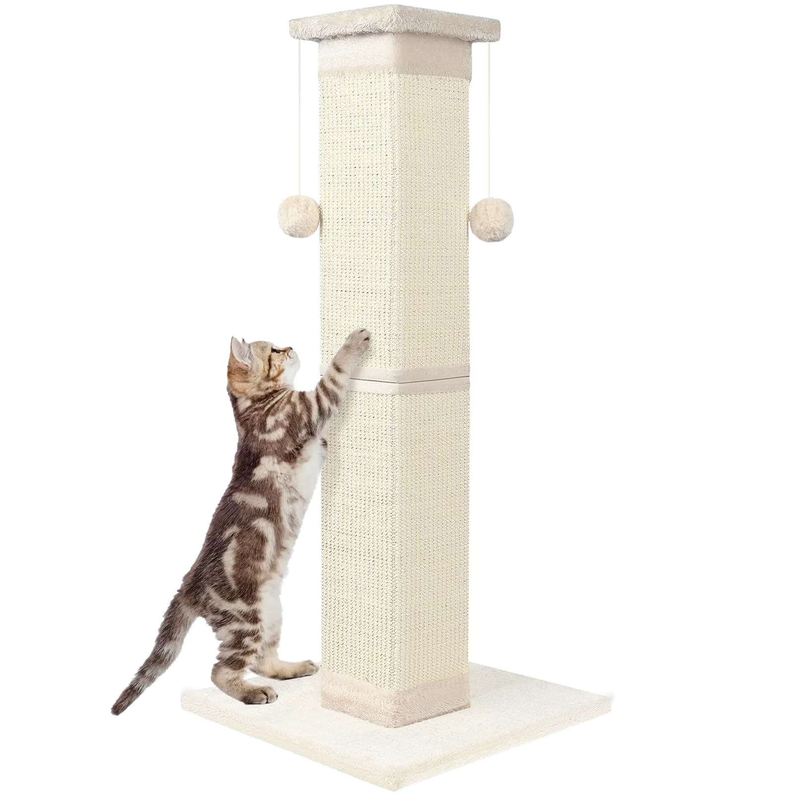 Consistent 33-Inch Sisal Cat Scratching Post for Indoor Cats Exceptional