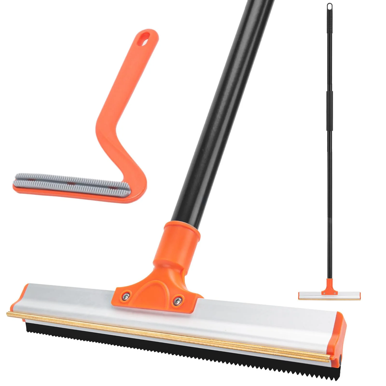 Top-Quality KeFanta Carpet Rake for Pet Hair Removal — 57'' Long Handle Upright Cleaning Safe