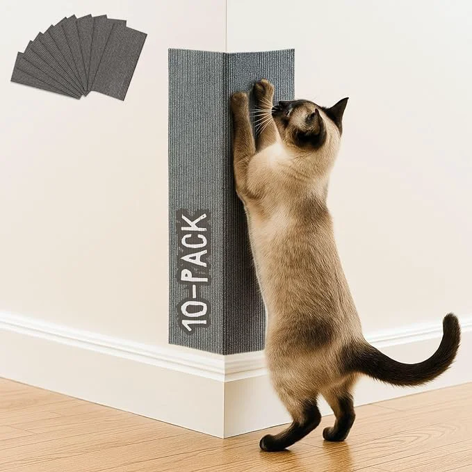Detailed Cat Scratch Mat 23.6 x 11.8 Wall Corner Scratcher Versatile Self-Adhesive Outstanding
