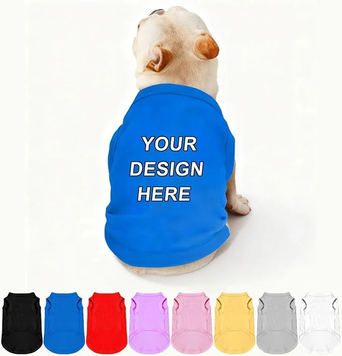 Carefully Designed Customized Dog Shirt Custom Pet Clothes T Shirts Eco-Friendly