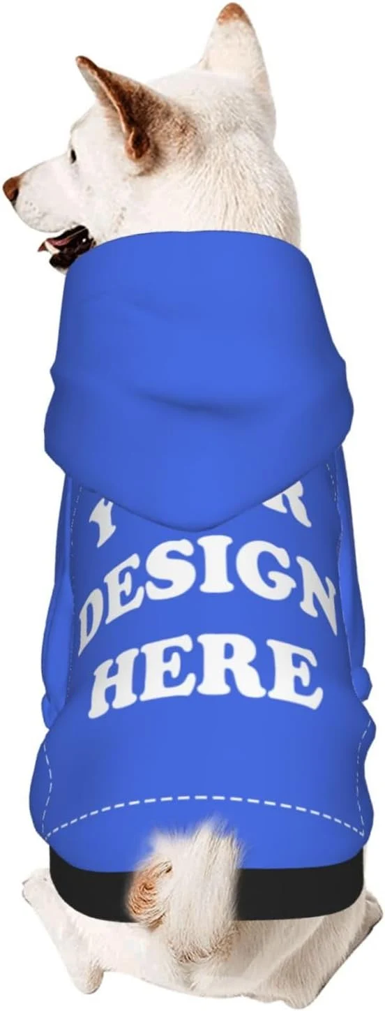 Exclusive Dog Clothes Custom Dog Hooded Sweatshirt Personalized Pet Costume Robe Shirt High-Quality