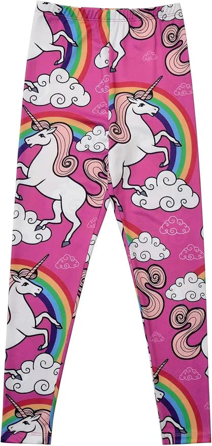 Optimized Girl Unicorn Leggings Kid Rainbow Print Legging Tights Trousers Slim Long Pants Sophisticated