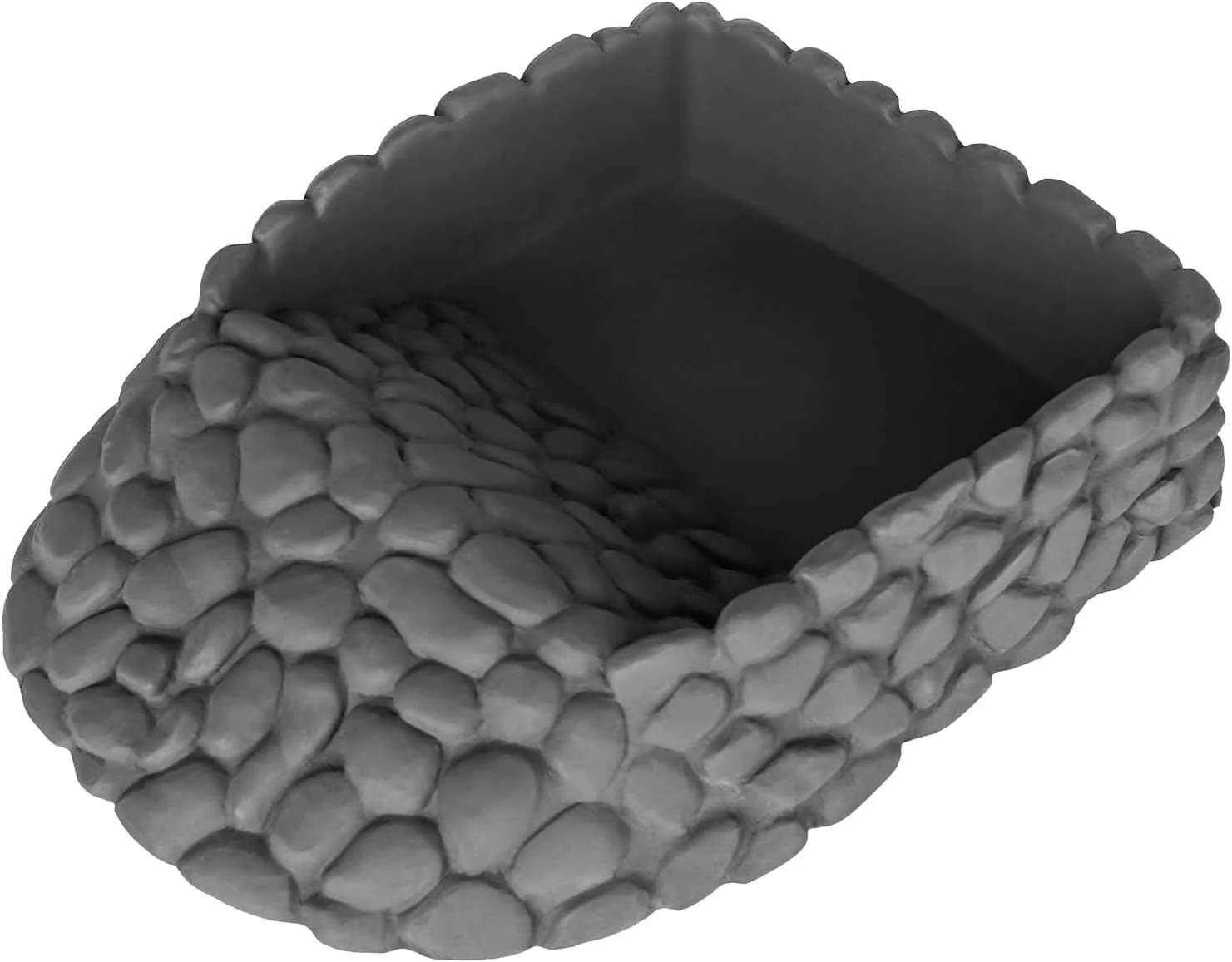 Relaxed Large Corner Reptile Water Dish with Ramp Smart