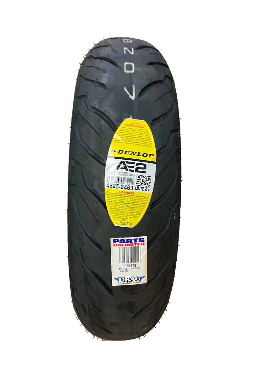 User-Friendly Dunlop AE2 Rear Tire 180 55B18 80H Fine Crafted