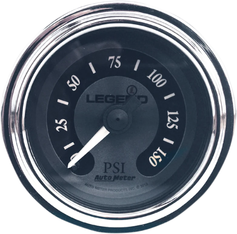 Breathable LEGEND SUSPENSION Fairing Mounted LED Backlit PSI Gauges - Titanium 2212-0493 High-End