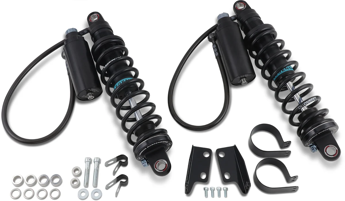 Excellent LEGEND SUSPENSION REVO ARC Remote Reservoir Shocks - Standard - Black - 14 1310-1888 Modern