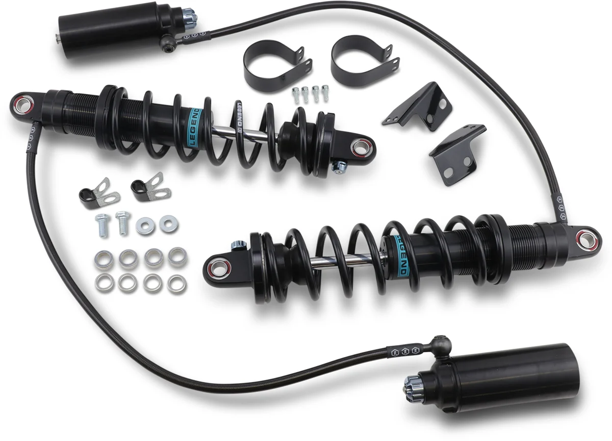 Trendy LEGEND SUSPENSION REVO ARC Remote Reservoir Shocks - Heavy Duty - Black - 14 1310-1881 Top-Quality
