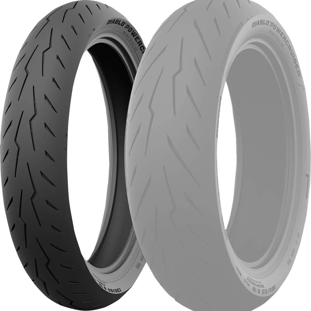 Durable Pirelli Diablo Powercruiser Front Motorcycle Tire 110 90-19 62H Fast