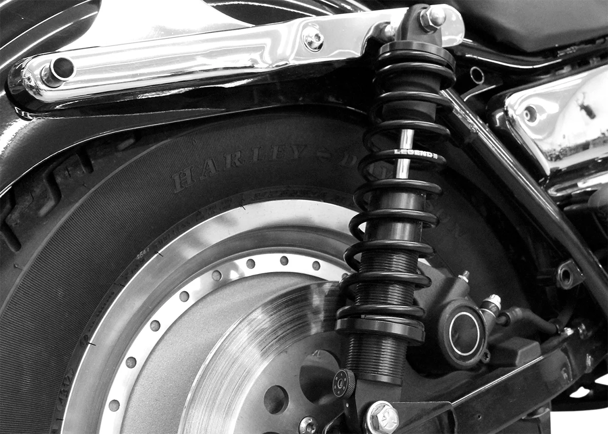 Certified LEGEND SUSPENSION REVO-A Adjustable FXR Coil Suspension - Gloss Black - Heavy-Duty - 14 1310-1111 Modern