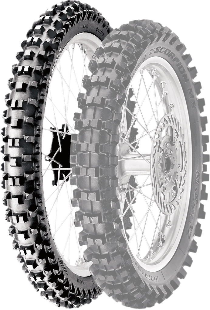Superior PIRELLI Tire - Scorpion™ XC Mid Soft - Rear - 120 100-18 - 68M 3556700 Flexible
