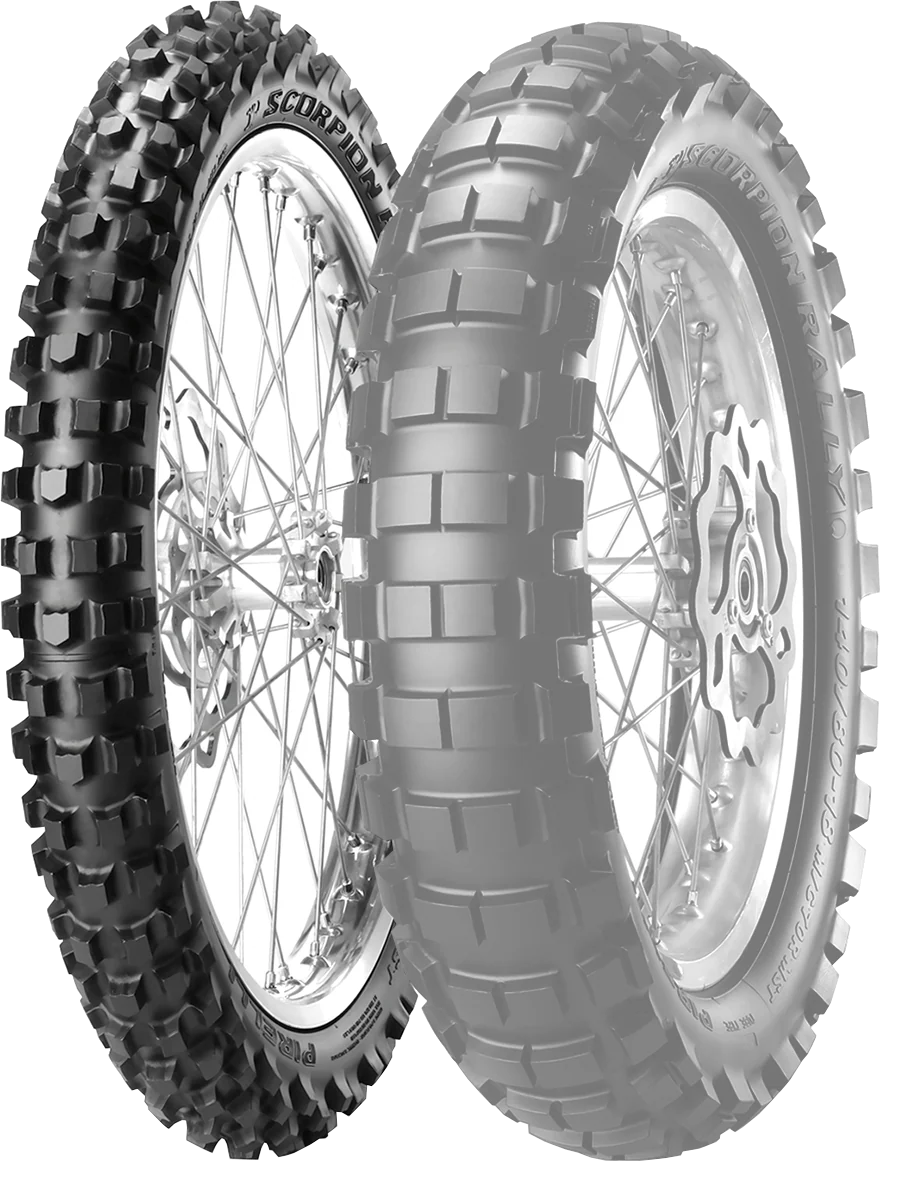 Natural PIRELLI Tire - Scorpion™ Rally - Front - 90 90-21 - 49M 3908400 Specialty