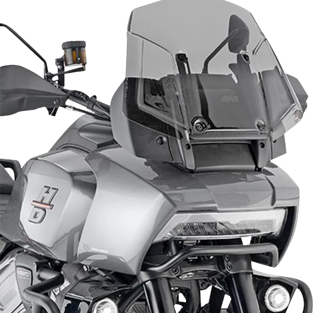 Clean GIVI Windshield - Smoke - Pan America 8400D Comfortable