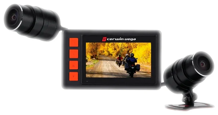 Exclusive Cerwin Vega Dual Camera Dvr Front Rear Recyclable