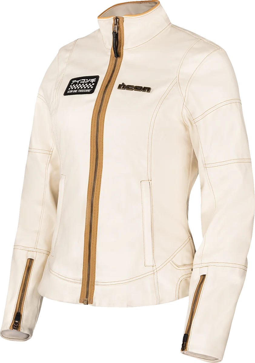 Expertly Made ICON Women's Tuscadero3 Jacket - White - Large 2822-1778 Powerful